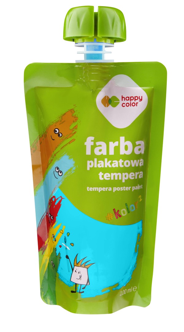 Farba plakatowa tempera 100 ml turkusowy happy color