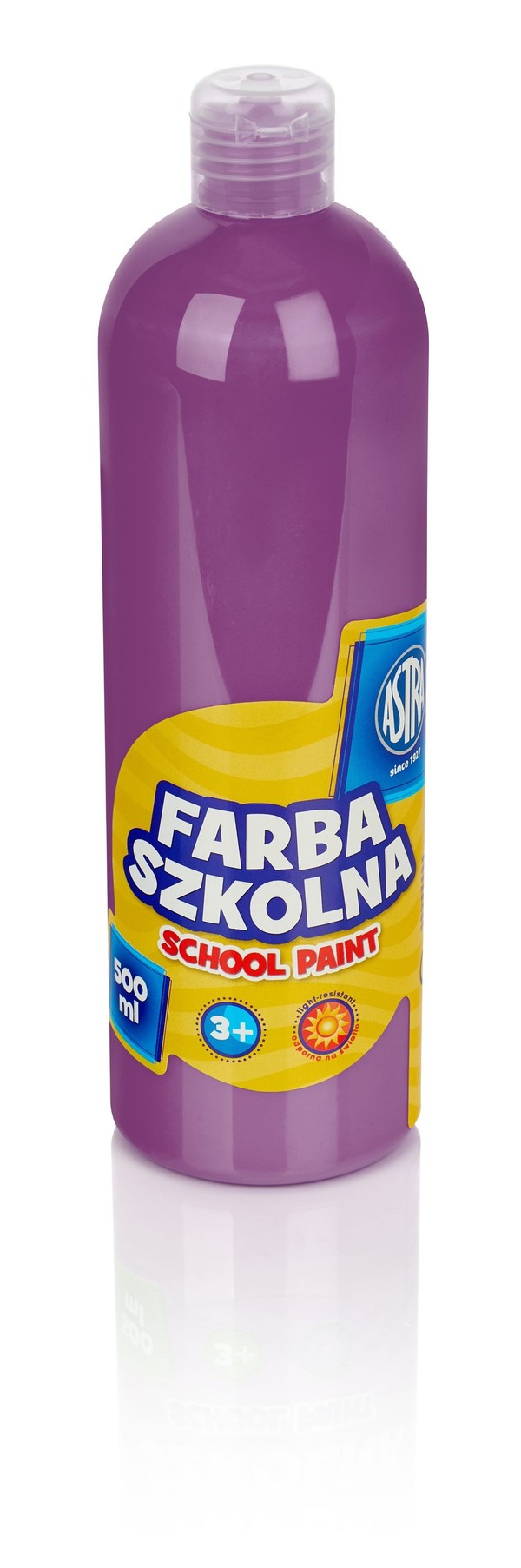 Farba szkolna astra 500 ml śliwkowa