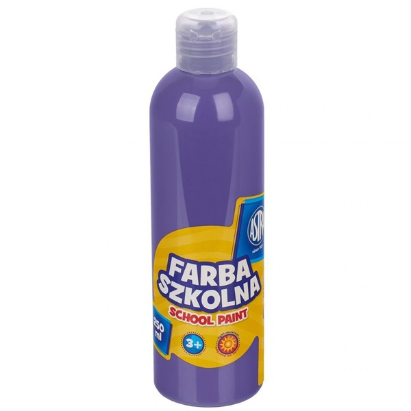 Farba szkolna naturalna tempera astra 250 ml fioletowa