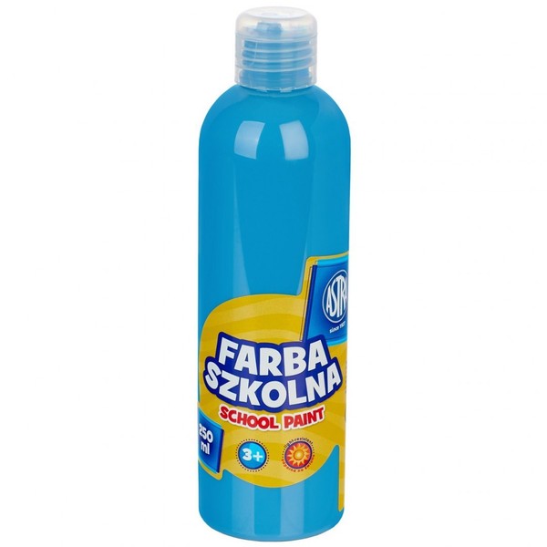 Farba szkolna naturalna tempera astra 250 ml niebieska