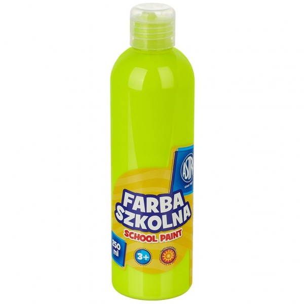 Farba szkolna naturalna tempera astra 250 ml fluorescencyjna cytrynowa