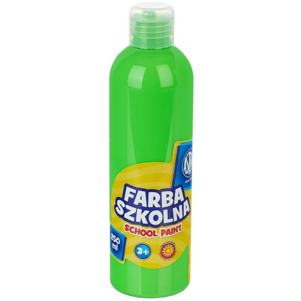 Farba szkolna naturalna tempera astra 250 ml fluorescencyjna zielona