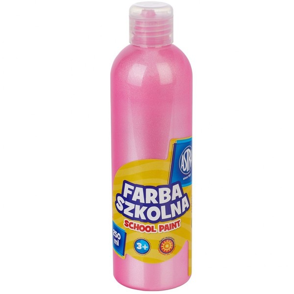 Farba szkolna naturalna tempera astra 250 ml astra 250 ml perłowa różowa