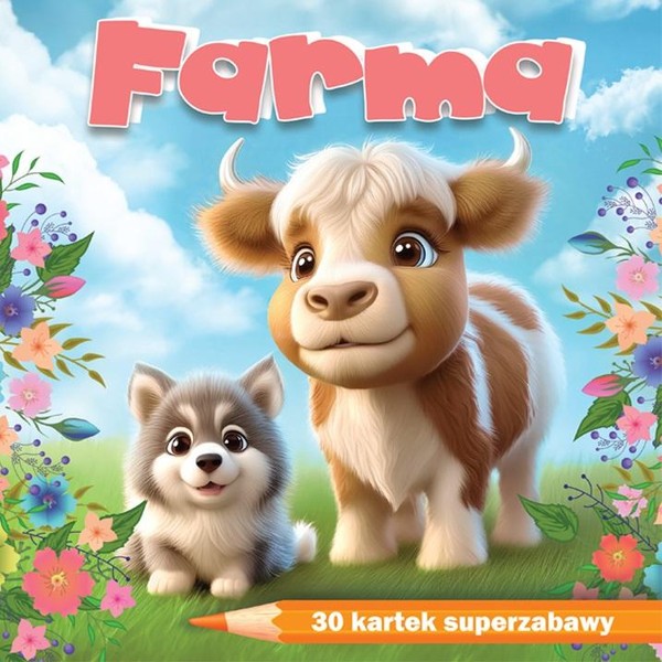 Farma 30 kartek superzabawy - kolorowanka notes