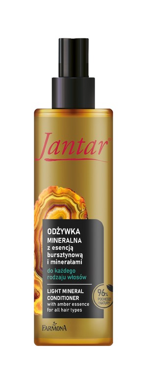 Jantar Odżywka mineralna z esencją bursztynową i minerałami do każdego rodzaju włosów