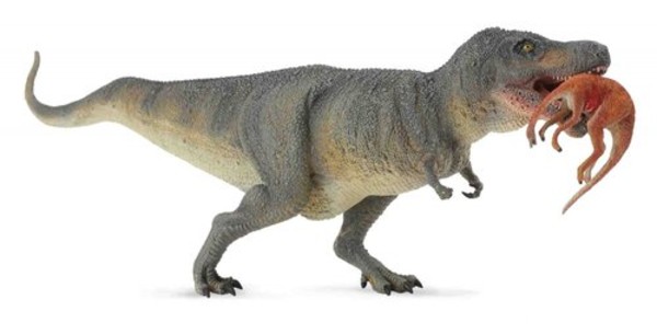 Figurka Dinozaur Tyrannosaurus Rex z ofiarą