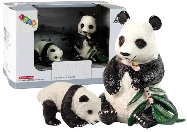 Figurka kolekcjonerska Panda Wielka z Młodym Seria Zwierzęta Świata