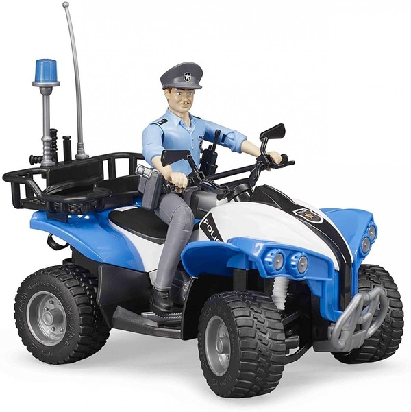 Figurka policjantki z quadem
