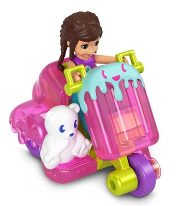 Figurki Polly Pocket Mroźny skuter