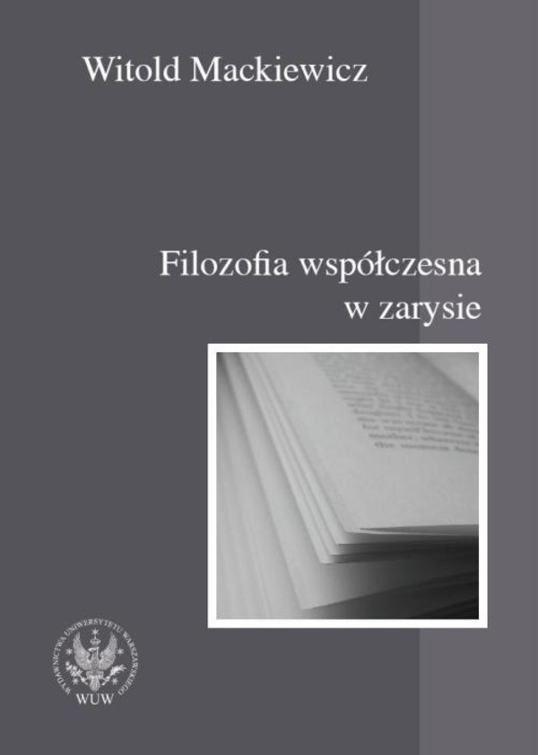 Filozofia współczesna w zarysie - pdf