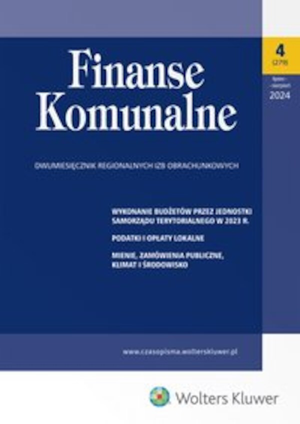 Finanse Komunalne. Nr 4/2024 - pdf 279