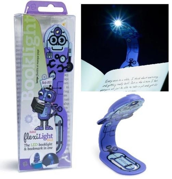 Flexilight Pals Robot Purple - Lampka do książki