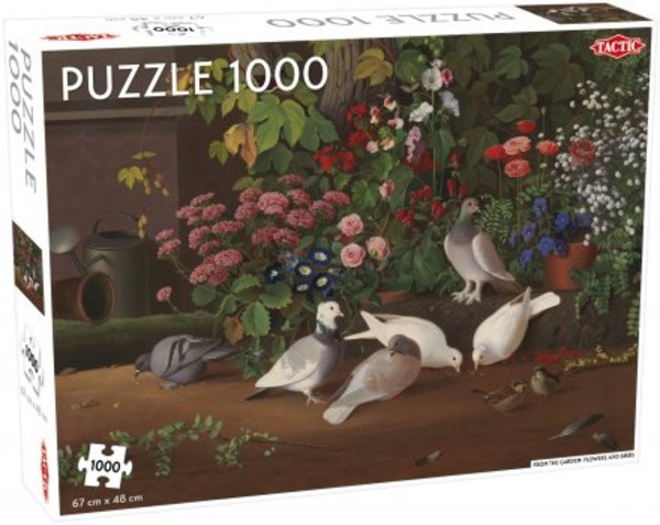 Puzzle Ptaki i Kwiaty