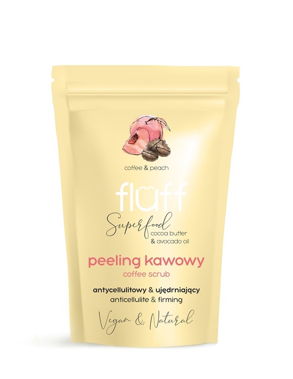 Brzoskwinia Ujędrniający i antycellulitowy peeling kawowy do ciała