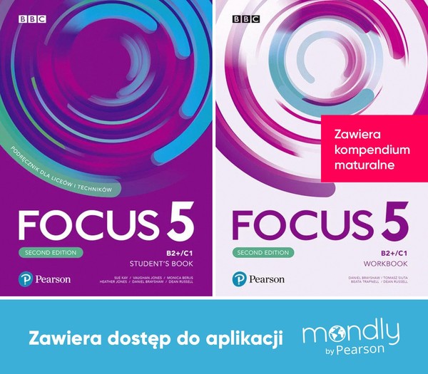 Focus Second Edition 5. Komplet: podręcznik + zeszyt ćwiczeń + dostęp mondly