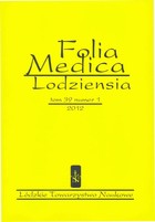 Folia Medica Lodziensia t. 39 z. 1/2012 - pdf