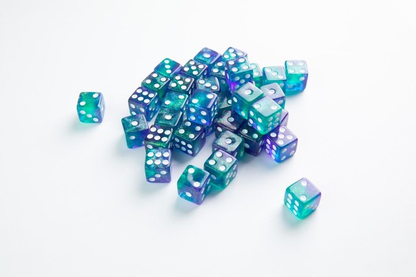 Galaxy Series - D6 Dice Set (12 mm) - Neptune