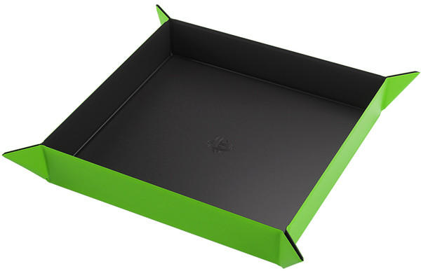 Magnetic Dice Tray - Square - Black/Green
