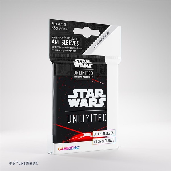 Koszulki na karty Star Wars Unlimited - Art Sleeves - Space Red 66x92 mm 61 sztuk