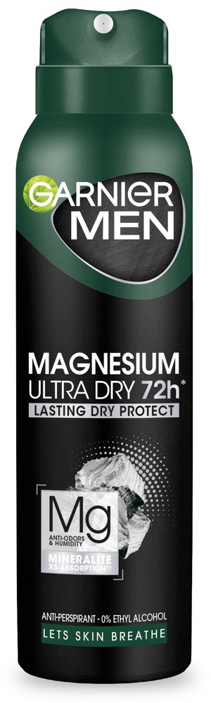Men Magnesium Ultra Dry 72h - Lasting Dry Protect Dezodorant spray