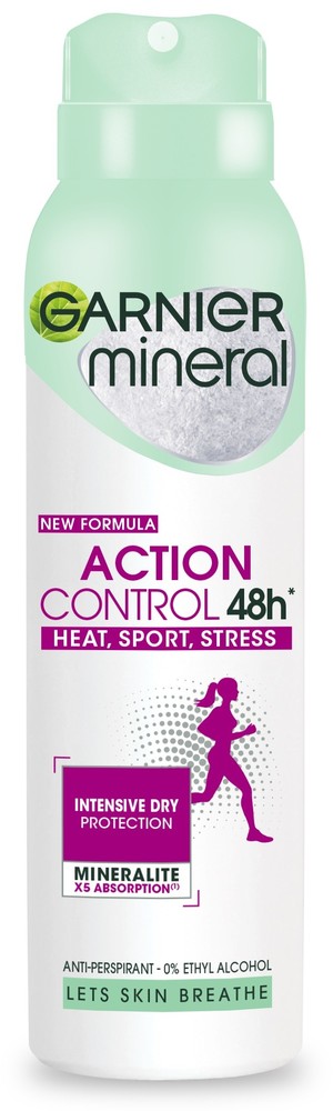 Mineral Action Control 48h Heat,Sport,Stress Antyperspirant spray