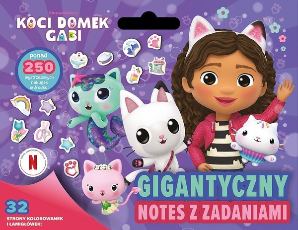 Gigantyczny notes z zadaniami Koci Domek Gabi