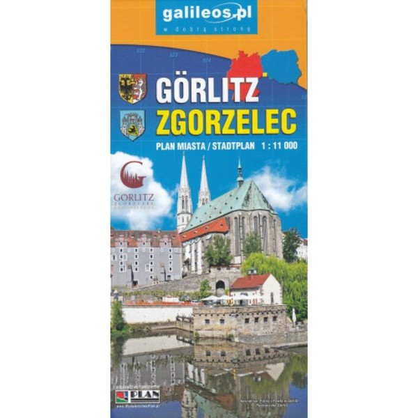 Gorlitz City map / Zgorzelec Plan miasta + Powiat Zgorzelecki Skala: 1:11 000 / 1:75 000