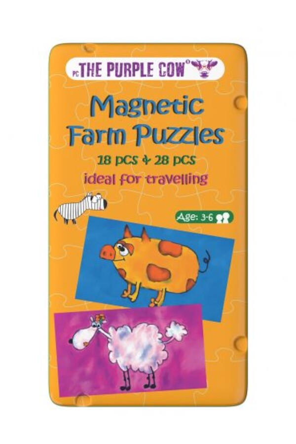 Gra magnetyczna - puzzle farma