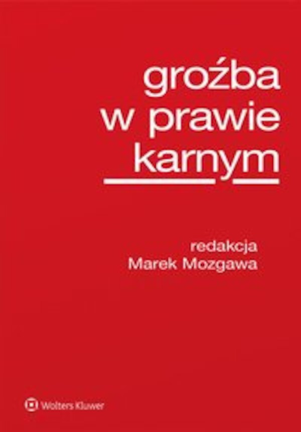 Groźba w prawie karnym - epub, pdf 1