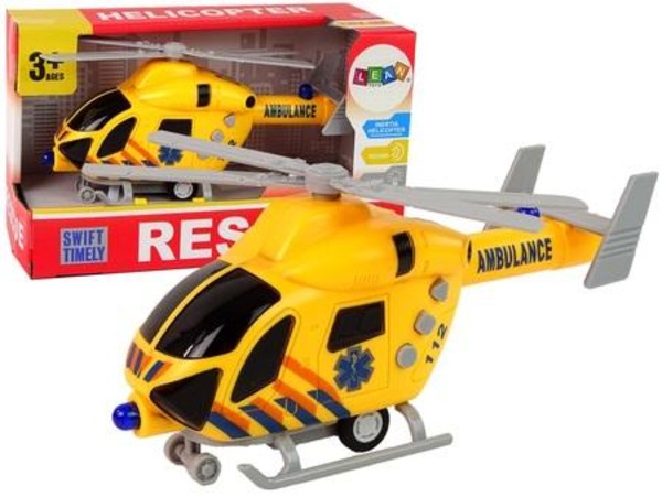 Helikopter ratunkowy ambulans żółty