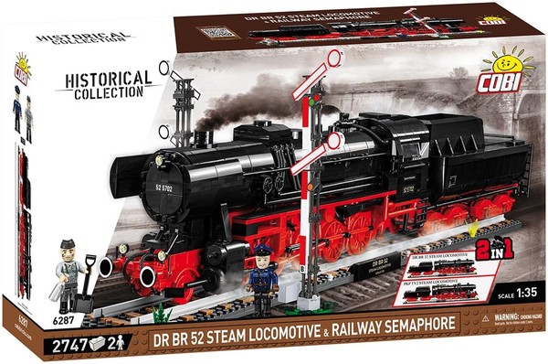 Historical Collection DR BR 52 Steam locomotive & Railway Semaphore