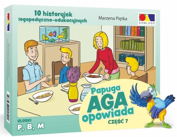 Papuga Aga opowiada 10 historyjek logopedyczno-edukacyjnych Część 7