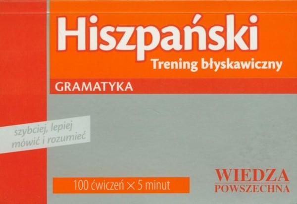 Hiszpański trening błyskawiczny Gramatyka