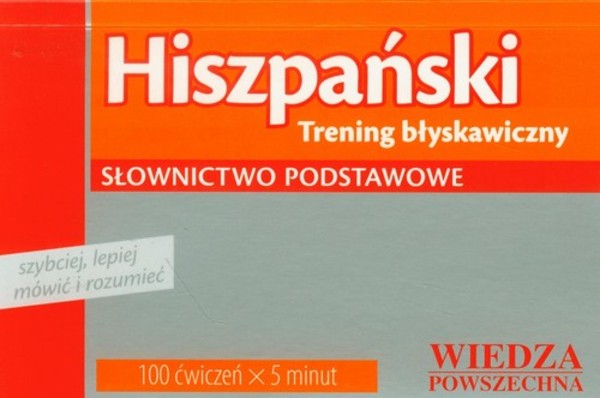 Hiszpański - trening błyskawiczny. Słownictwo podstawowe