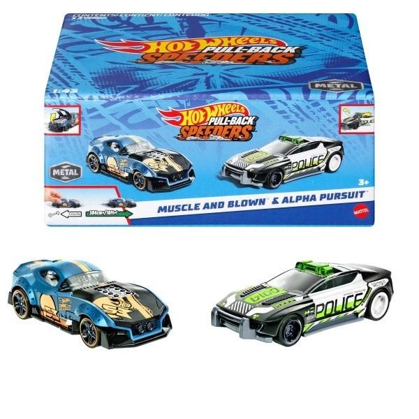 Hot Wheels Pull-Back Speeders Zestaw 2 pojazdy HPR91