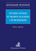 Interes spółki w prawie polskim i europejskim - pdf