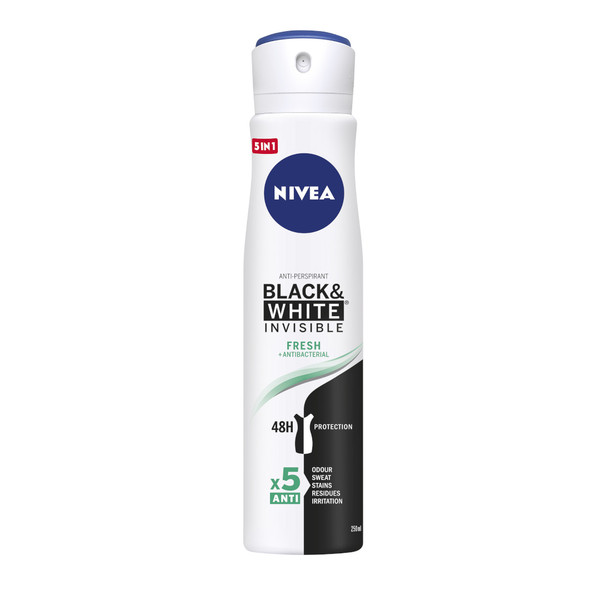 Black&White Invisible Fresh Antyperspirant spray