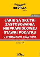 Jakie są skutki zastosowania nieprawidłowej stawki podatku u sprzedawcy i nabywcy - pdf