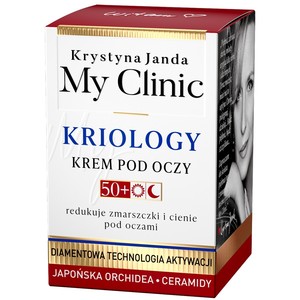 My Clinic Kriology 50+ Krem pod oczy redukujący zmarszczki i cienie - Japońska Orchidea & Ceramidy