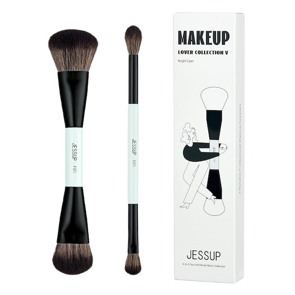 Duo-End Brush Zestaw dwóch pędzli do makijażu