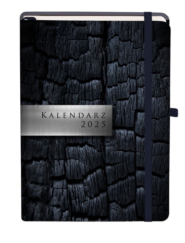 Kalendarz 2025 black a5 sliver dns