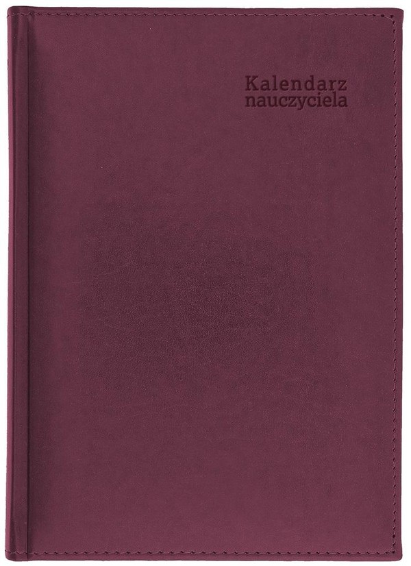 Kalendarz naucz. 2024/2025 A5 tyg. Vivella bordo