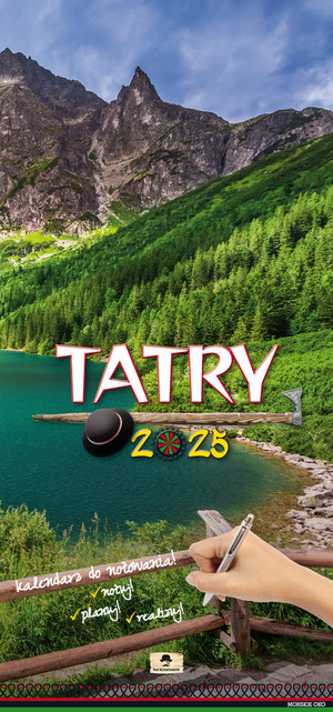 Kalendarz ścienny paskowy 2025. Tatry