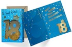 Karnet B6 konfetti Urodziny 18 męskie
