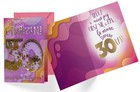 Karnet B6 konfetti Urodziny 30 damskie