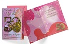 Karnet B6 konfetti Urodziny 50 damskie