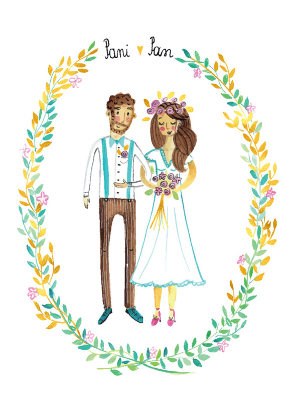 Karnet ślubny Młoda Para