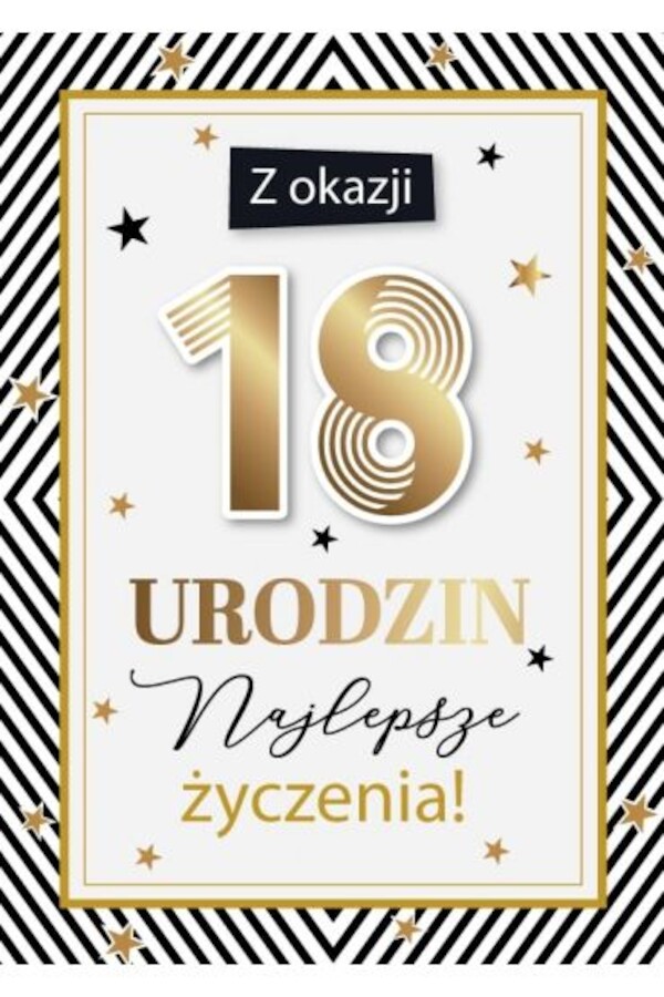 Karnet Urodziny 18