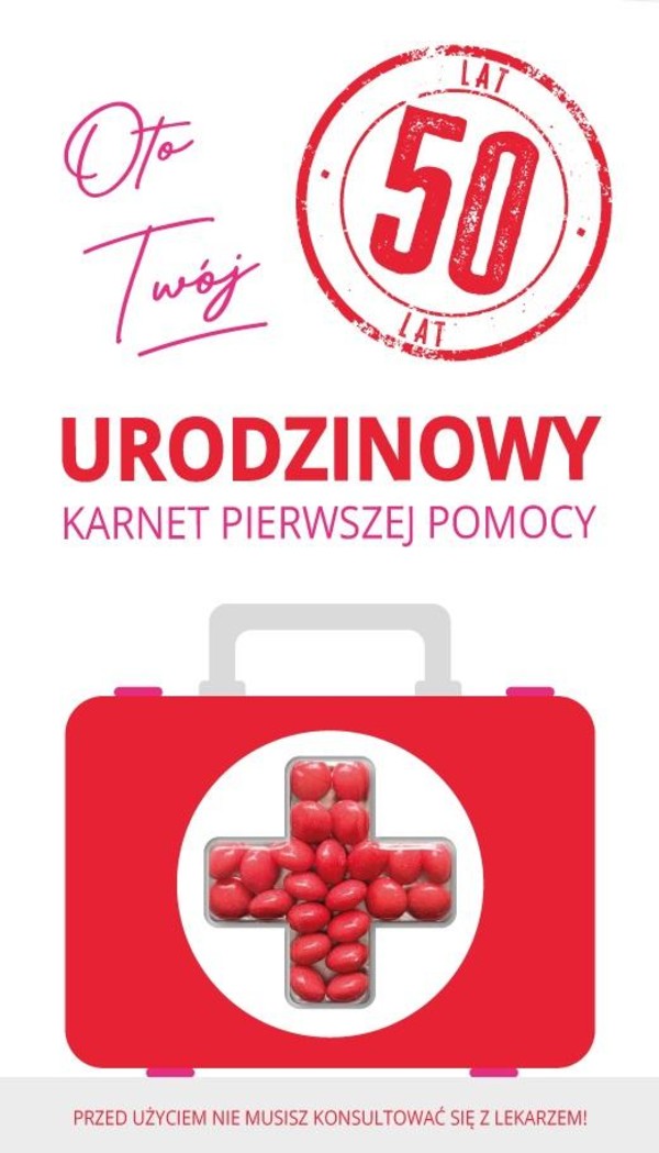 Karnet urodziny 50