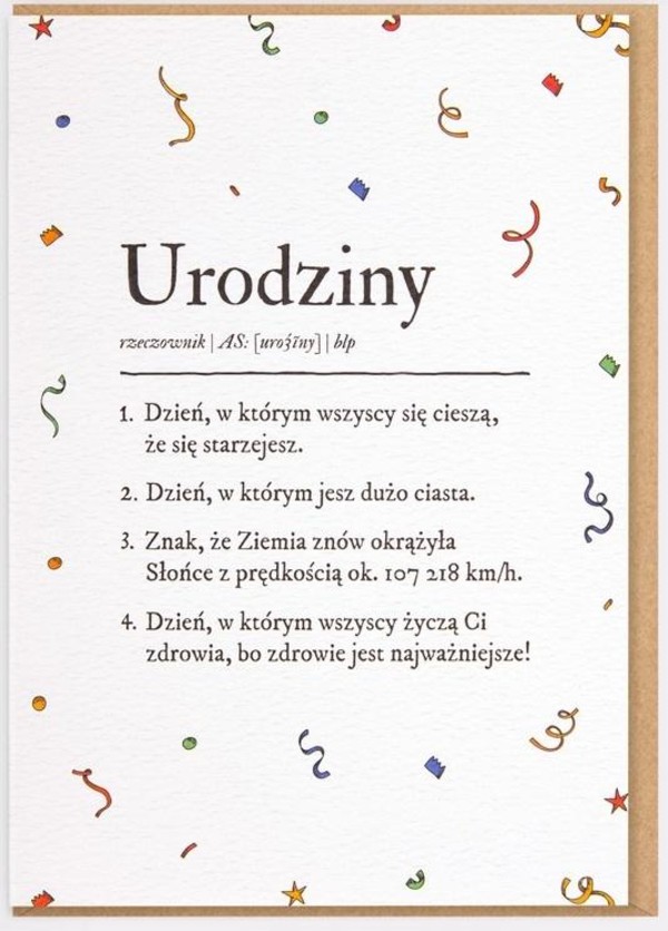 Karnet Urodziny - Definicja